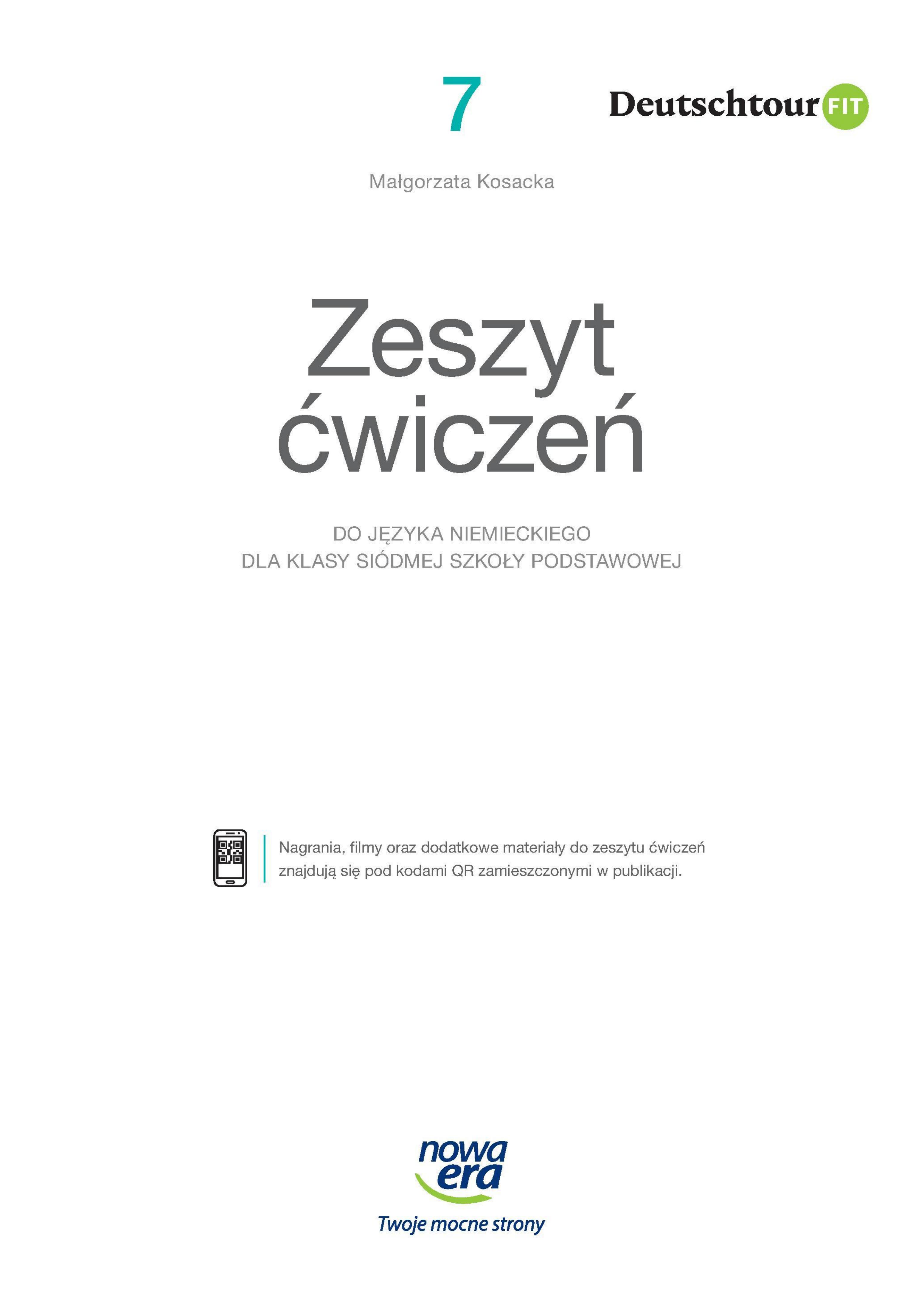 Okładka Deutschtour Fit 7 zeszyt ćwiczeń