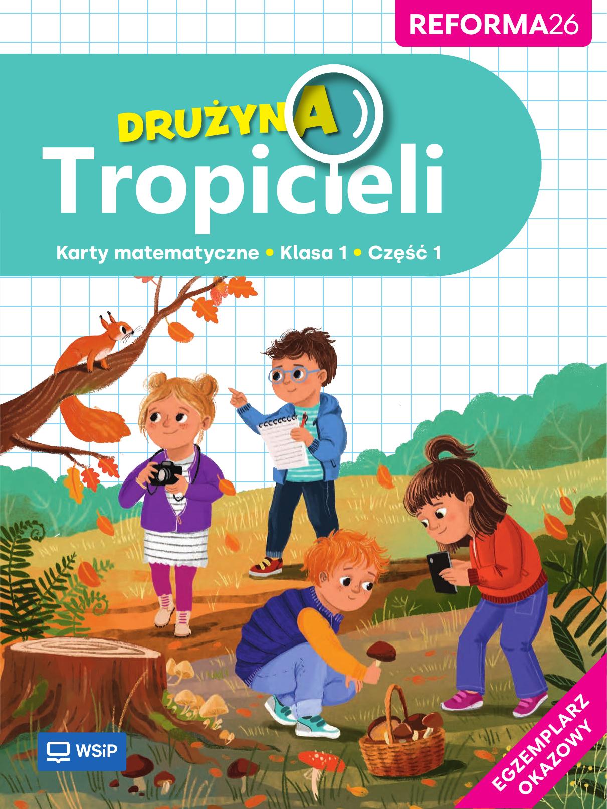 Okładka Drużyna Tropicieli 1 Karty matematyczne (Reforma26)