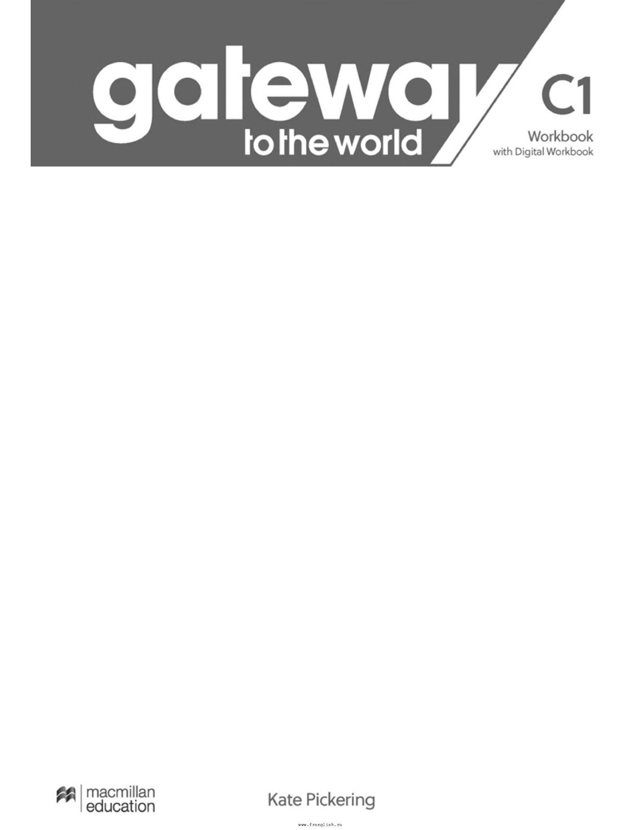 Okładka Gateway to the World С1 Workbook