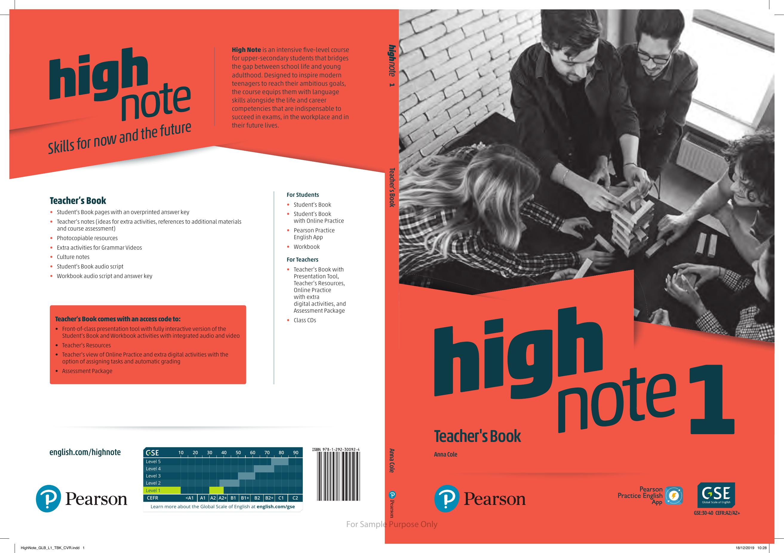 Okładka High Note 1 Teacher's Book