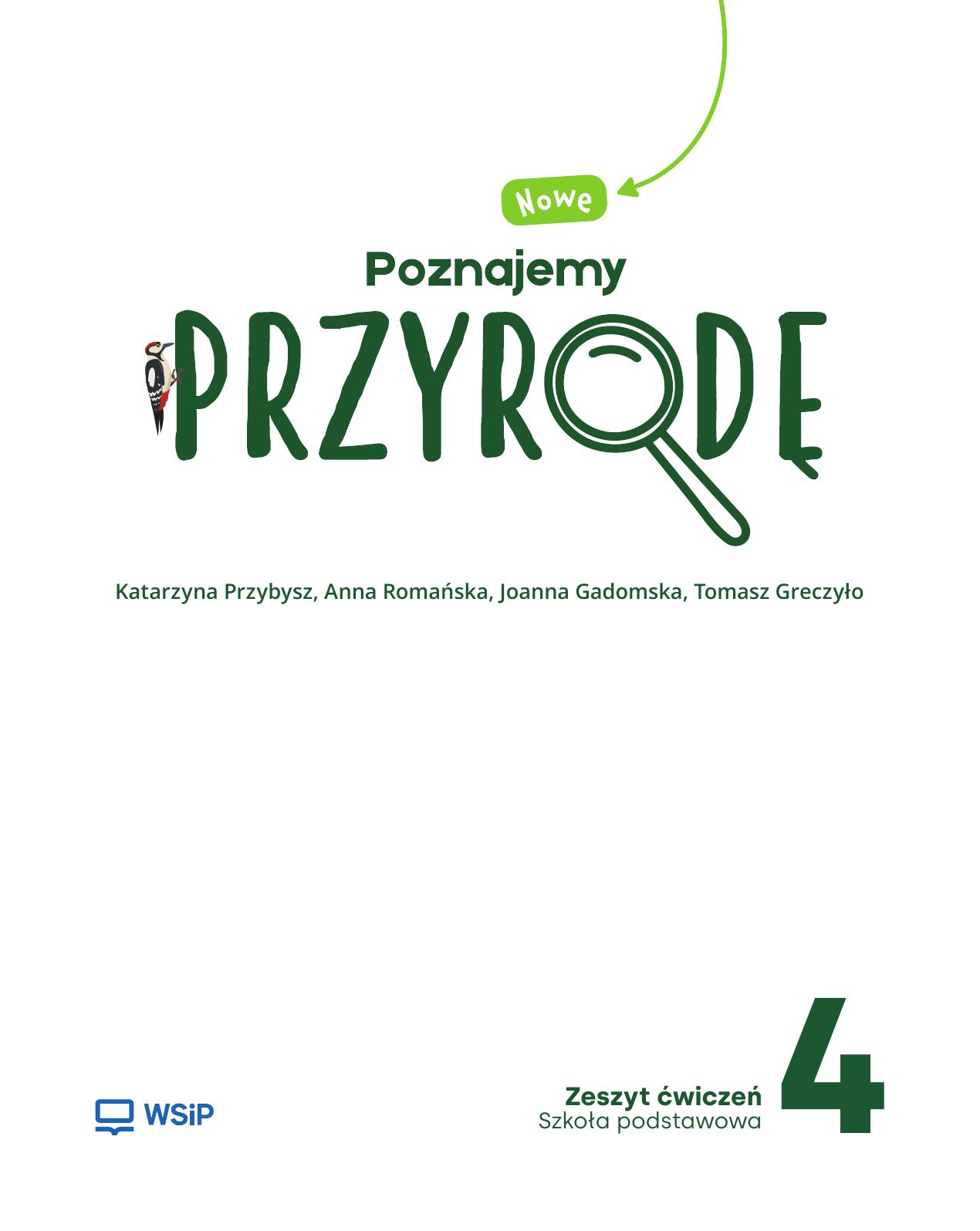 Okładka nowe poznajemy przyrodę 4 ćwiczenia
