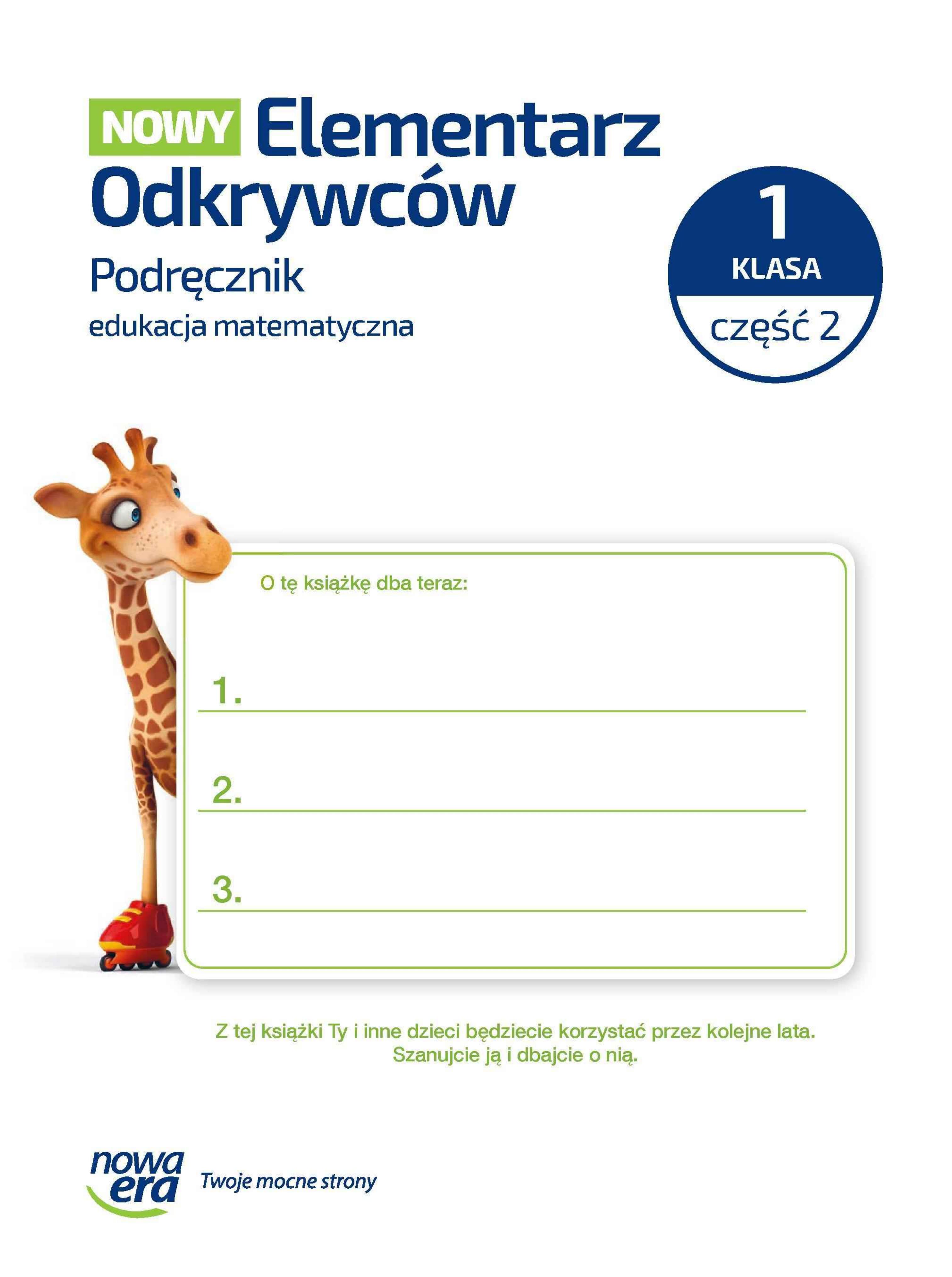 Okładka Nowy elementarz odkrywców 1 cz 2