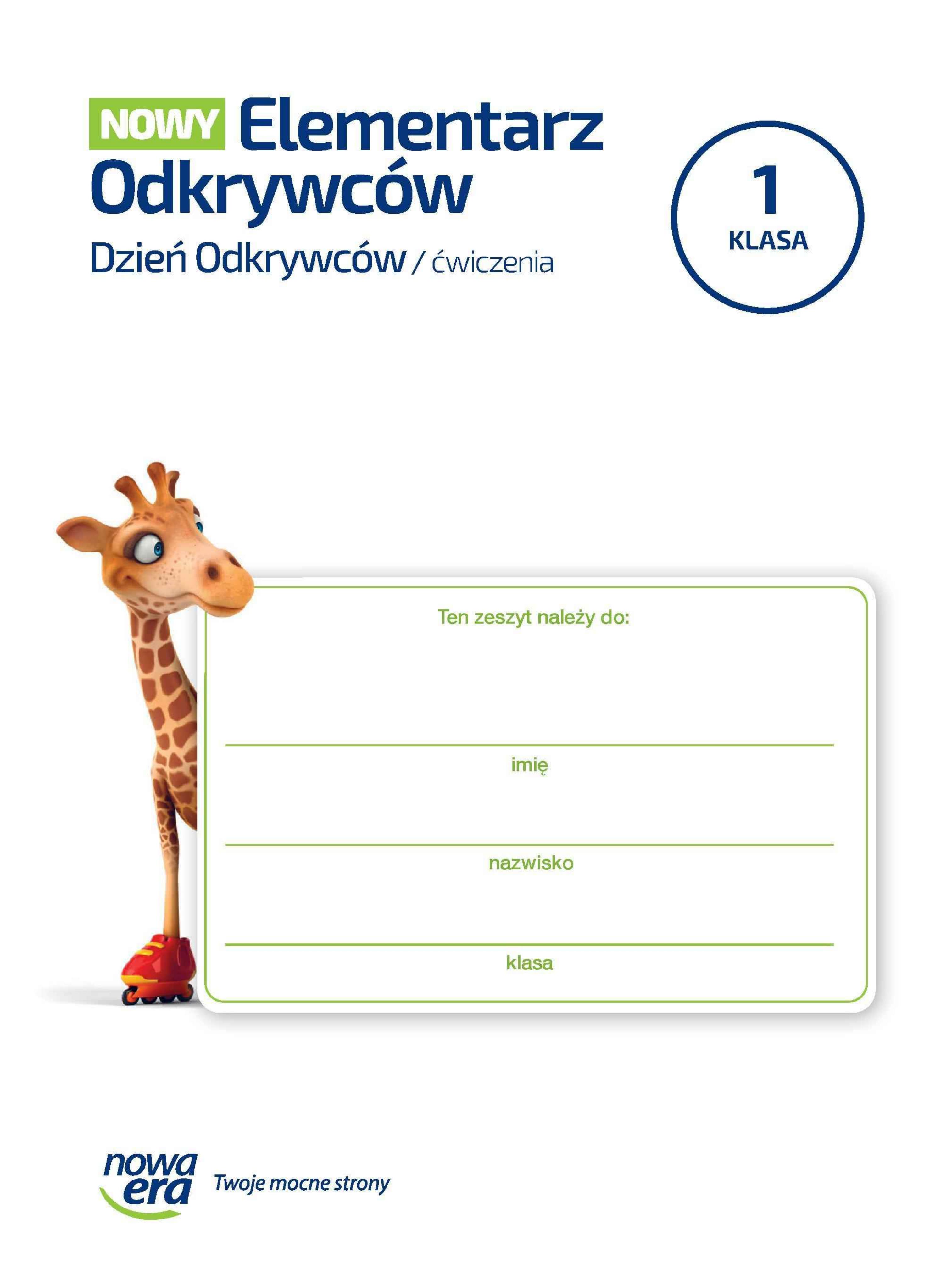 Okładka Nowy elementarz odkrywców dzień 1