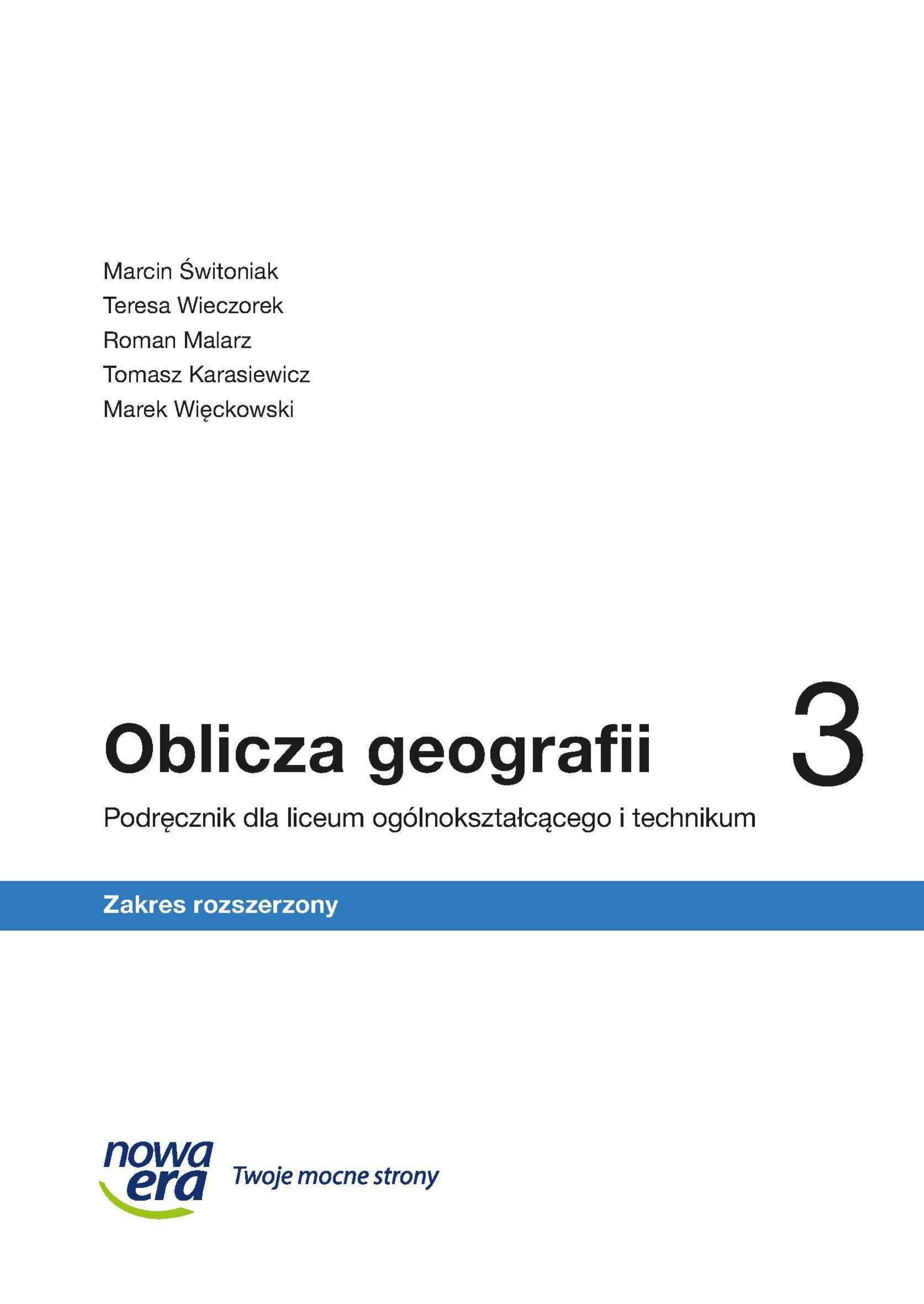 Okładka Oblicza geografii 3 ZR