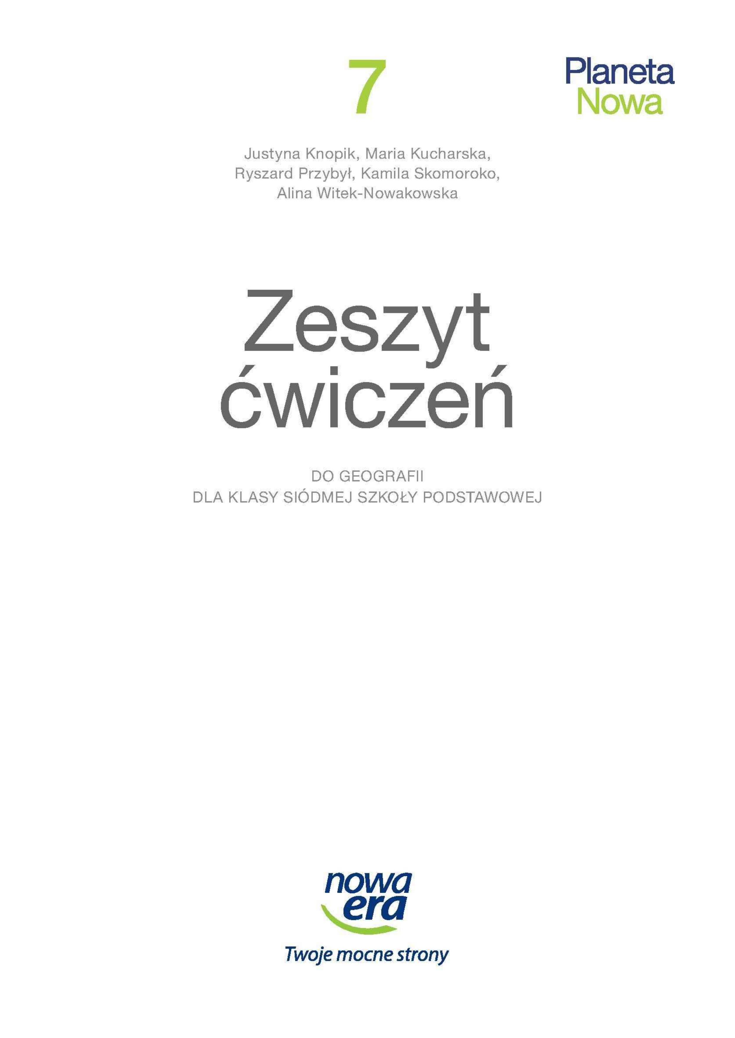 Okładka Planeta nowa 7 Ćwiczenia