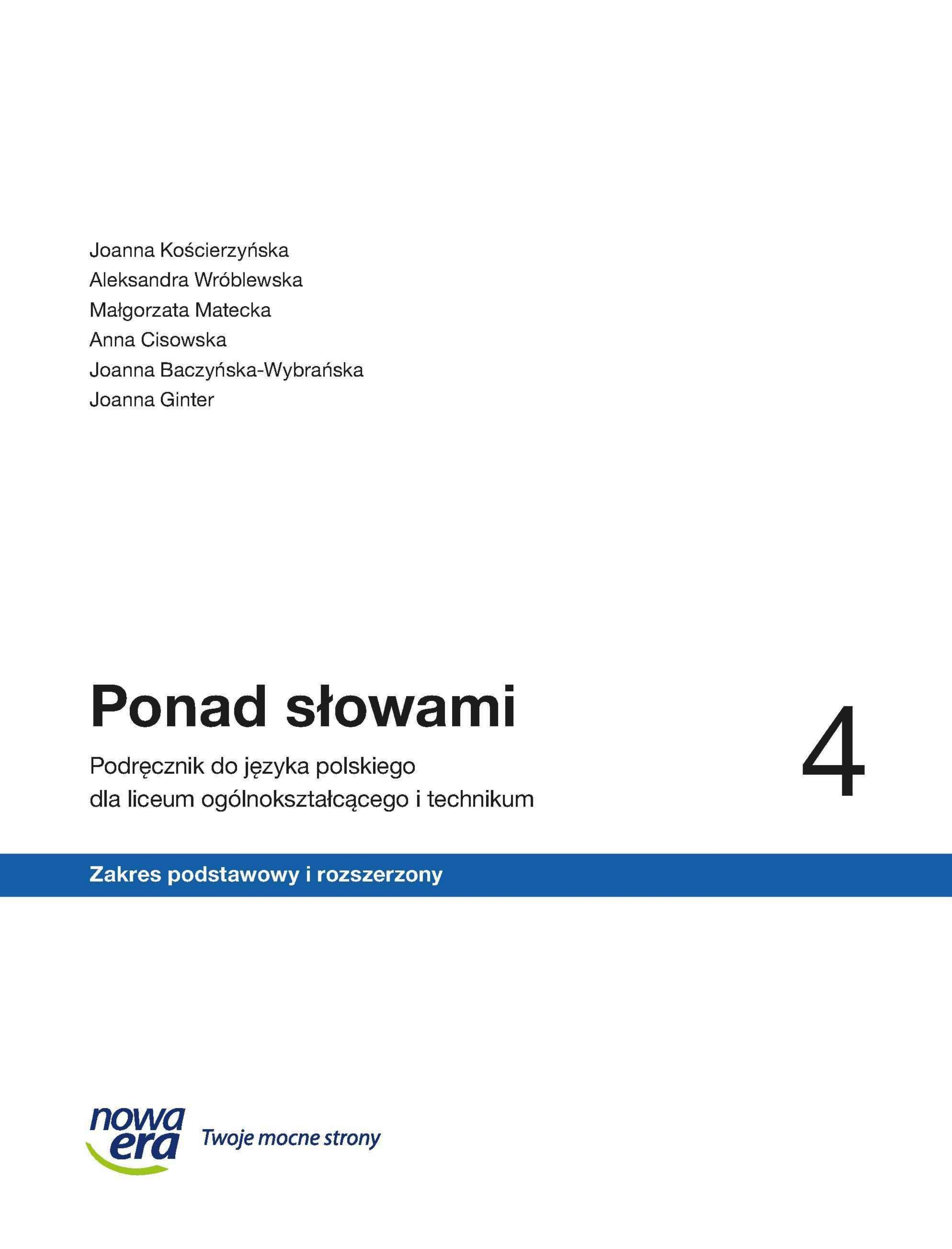 Okładka Ponad słowami 4 ZPiR