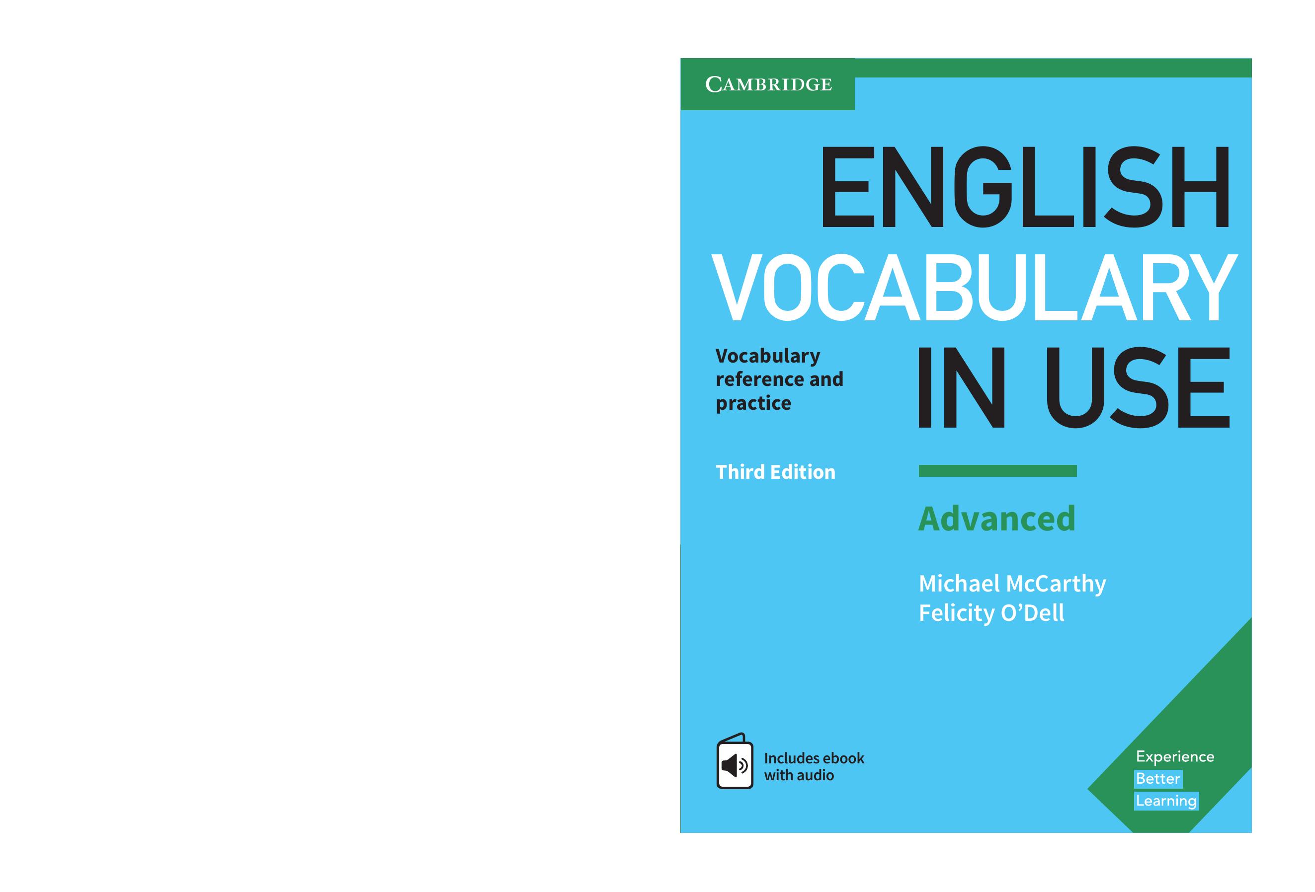 Okładka Cambridge English Vocabulary in Use (Advanced) 3rd Edition