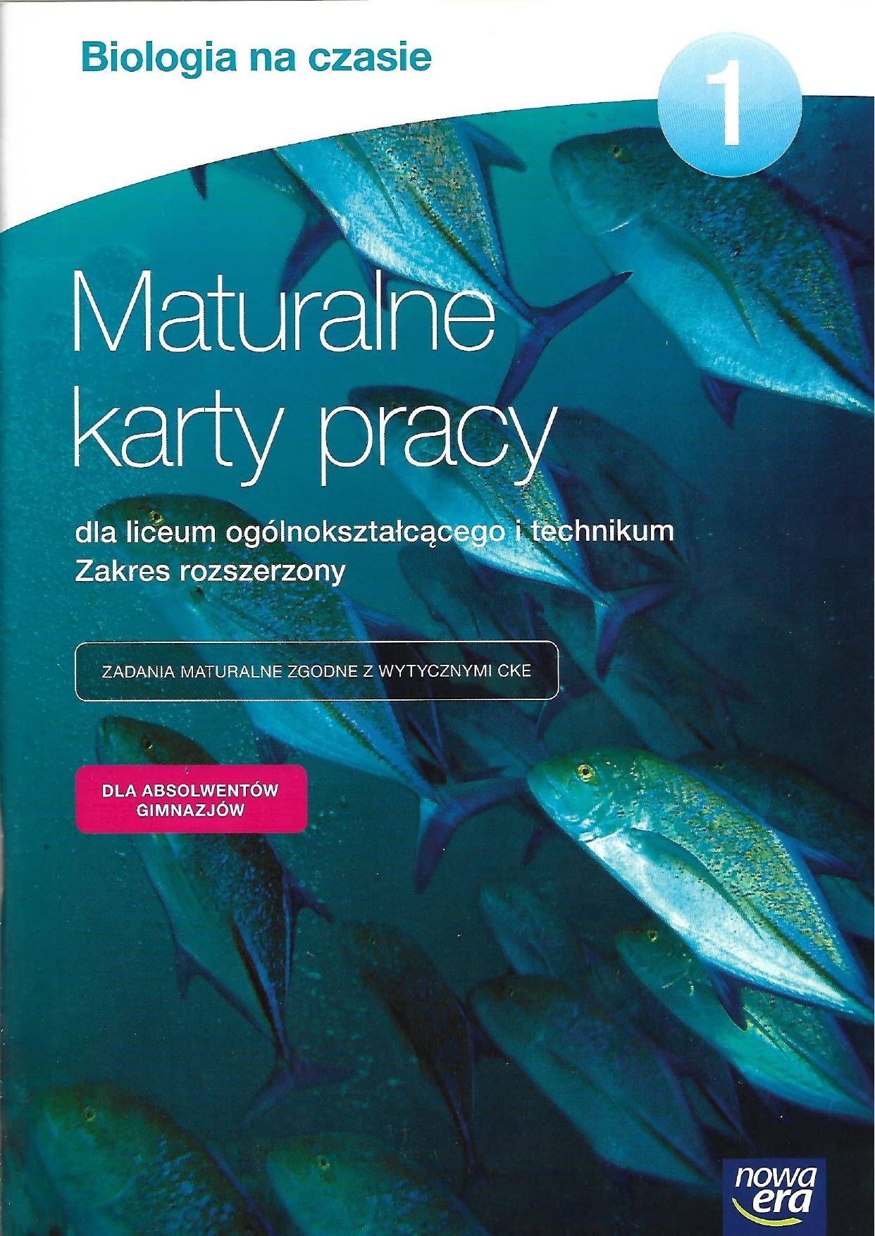 Okładka Biologia Na Czasie 1 Maturalne Karty Pracy