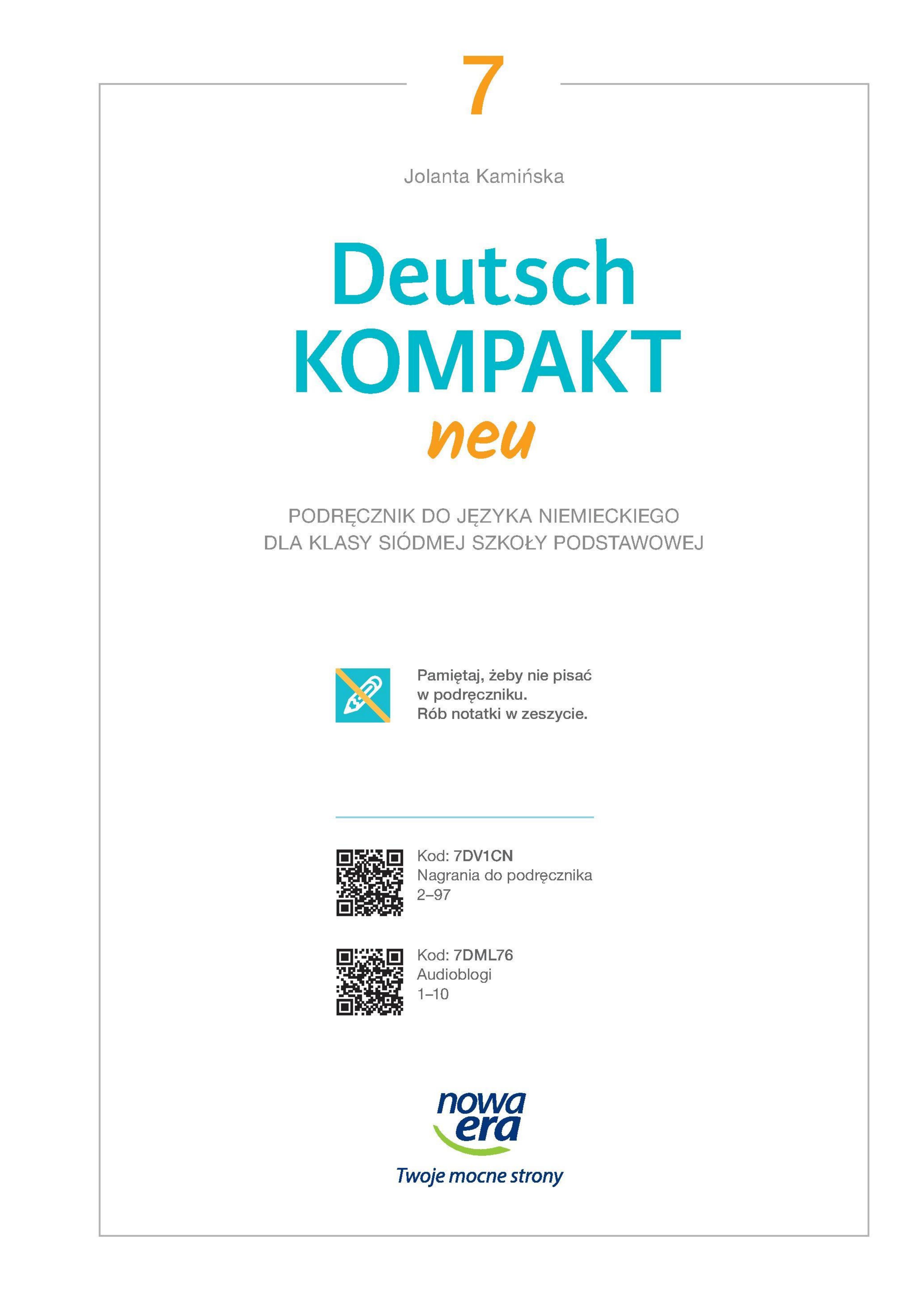 Okładka Deutsch Kompakt 7